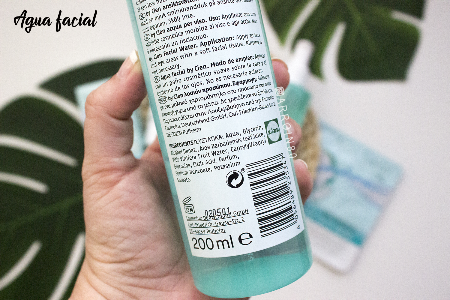 NOVEDADES LIDL LÍNEA ALOE VERA PARA EL ROSTRO Arroín Bloglovin’